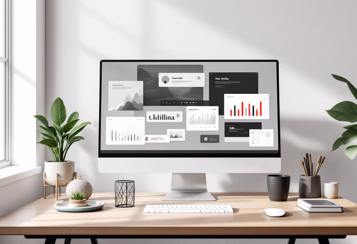 [interface] image of a dashboard interface (for a productivity tools business)